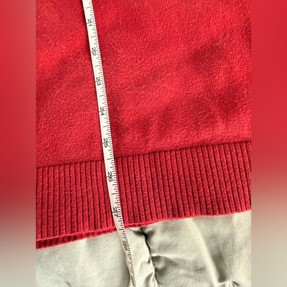 CJ Banks Red Short Sleeved Sweater Catdigan - Picture 11 of 16